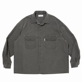 COOTIE PRODUCTIONS/Pigment Coating T/R Twill L/S Work Shirt（Dusty