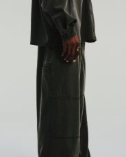 画像10: COOTIE PRODUCTIONS/Pigment Coating T/R Twill Double Knee Work Trousers（Dusty Black）［ピグメントダブルニーワークトラウザース-26春夏］ (10)