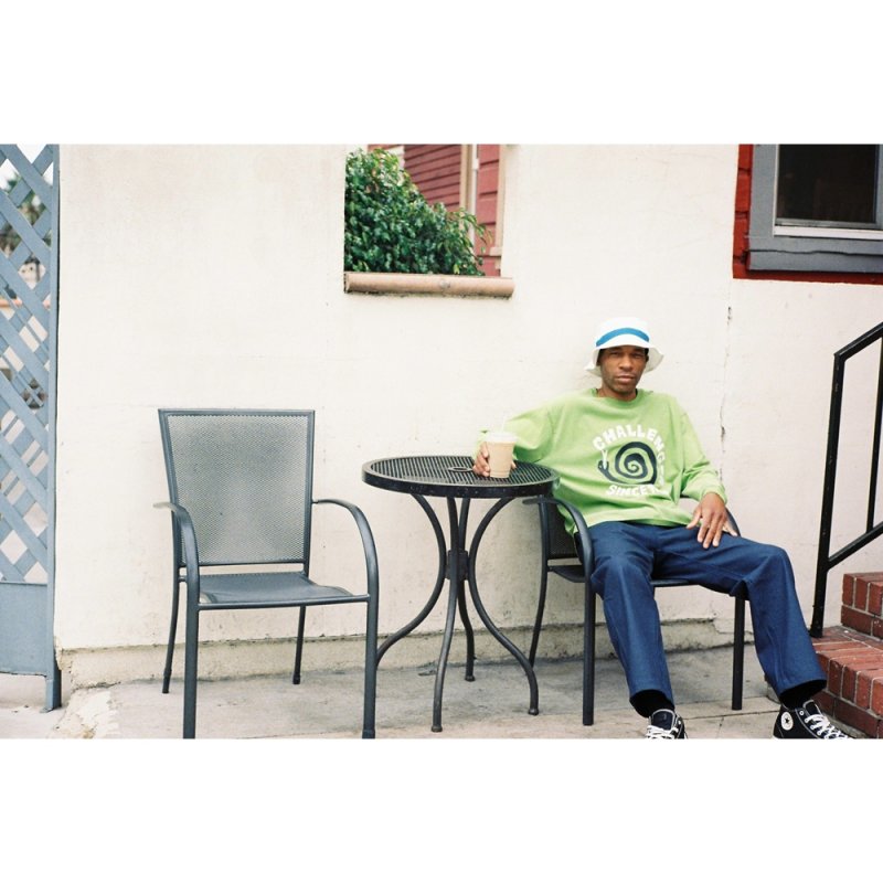 画像3: CHALLENGER/L/S PIGMENT SPIRAL SNAKE TEE（GREEN）［ピグメントスパイラルスネーク長袖T-26春夏］