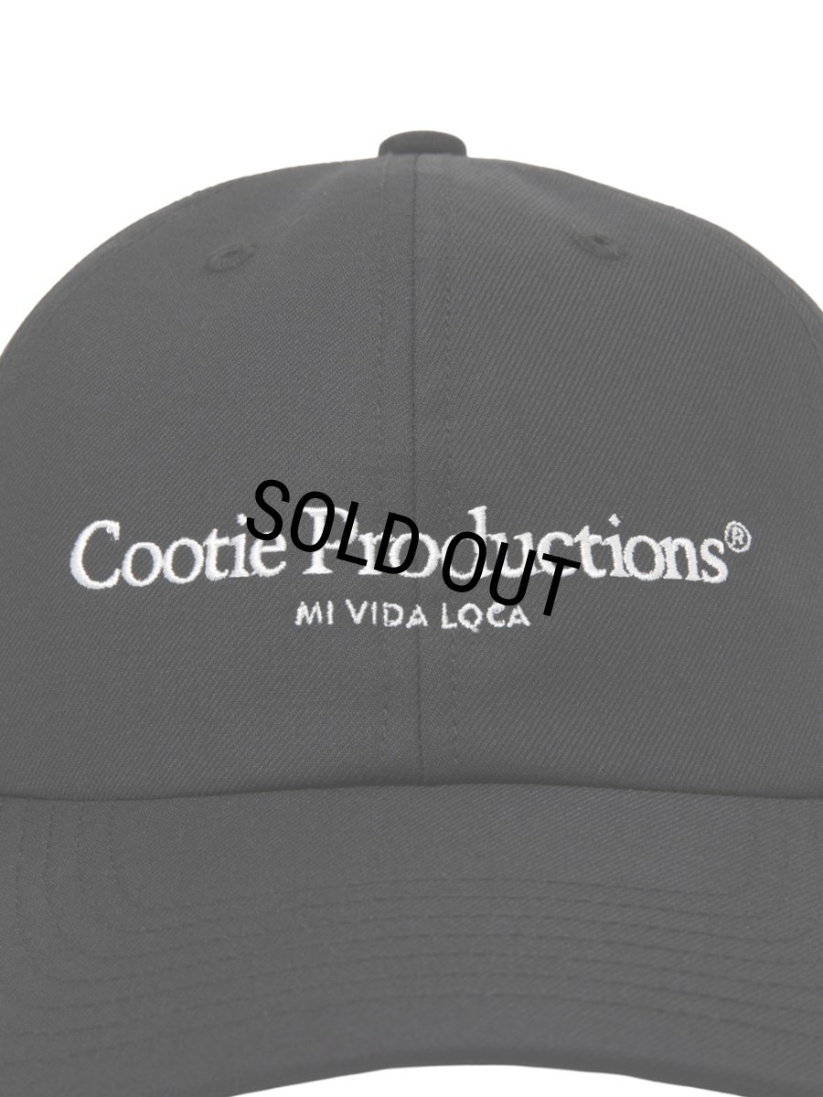 画像4: COOTIE PRODUCTIONS/T/W Twill 6 Panel Cap（Black）［T/Wツイル6パネルキャップ-26春夏］ (4)