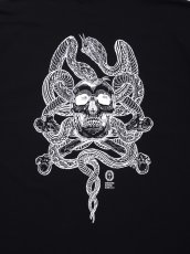 画像4: ANTIDOTE BUYERS CLUB/ASIC Oversized S/S Tee（Skull N' Snake）（Pure Black） (4)