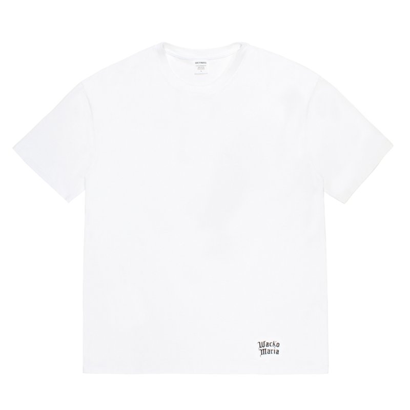 画像1: WACKO MARIA/WASHED HEAVY WEIGHT COLOR T-SHIRT（WHITE）［カラーT-26春夏］