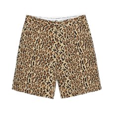 画像2: WACKO MARIA/DICKIES / LEOPARD PLEATED SHORT TROUSERS（BEIGE）［レオパードワンタックショートトラウザース-26春夏］ (2)