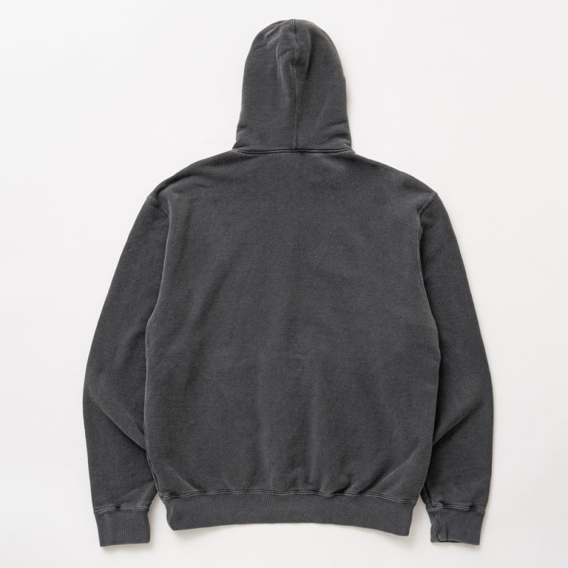 画像2: RATS/PIGMENT DYED ZIP HOODIE（BLACK）［ピグメントジップフーディー-26春夏］