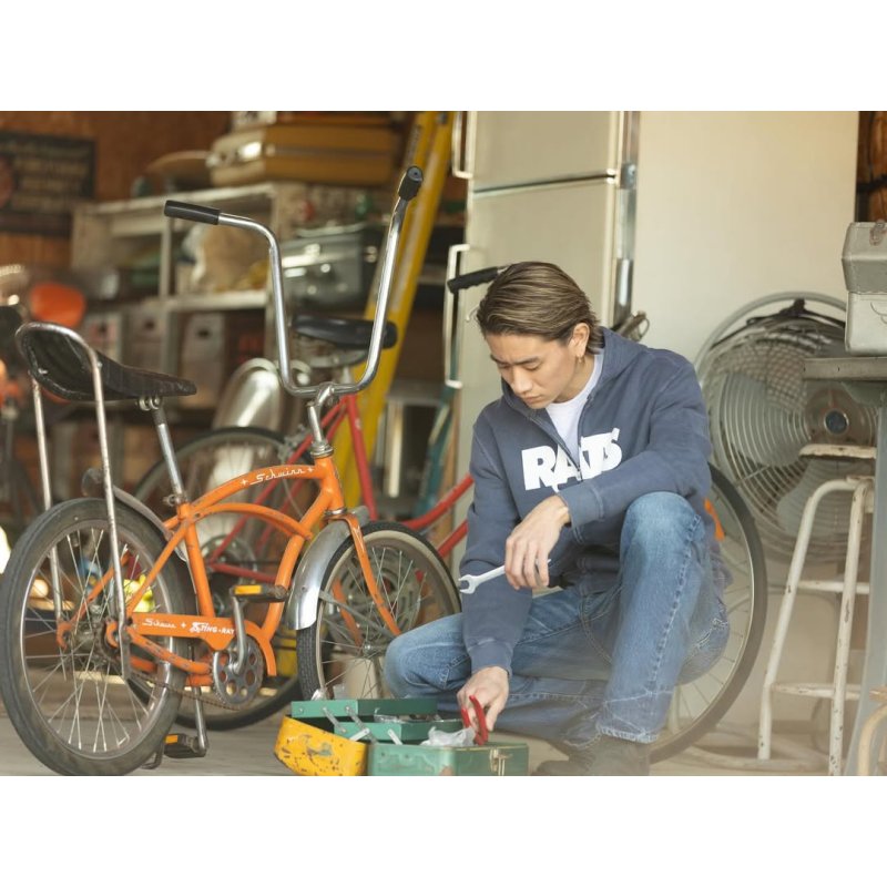 画像3: RATS/PIGMENT DYED ZIP HOODIE（NAVY）［ピグメントジップフーディー-26春夏］