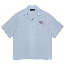 画像2: WACKO MARIA/50'S OPEN COLLAR SHIRT（LIGHT BLUE）［50'Sオープンカラーシャツ-26春夏］ (2)