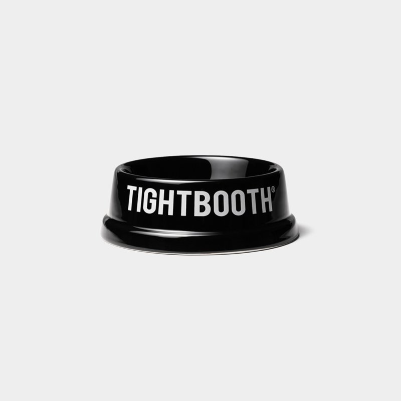画像2: TIGHTBOOTH/POTTERY DOG BOWL（Black）［ポッタリードッグボウル-26春夏］