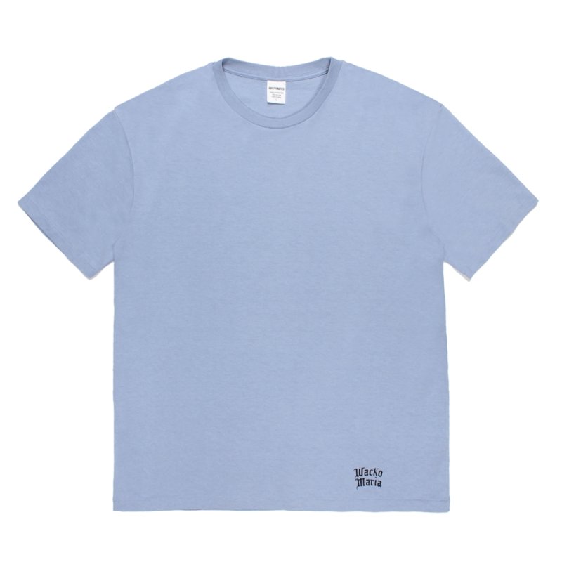 画像1: WACKO MARIA/WASHED HEAVY WEIGHT COLOR T-SHIRT（PURPLE）［カラーT-26春夏］