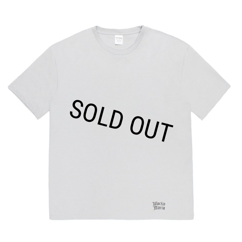WACKO MARIA/WASHED HEAVY WEIGHT COLOR T-SHIRT（GRAY）［カラーT-26