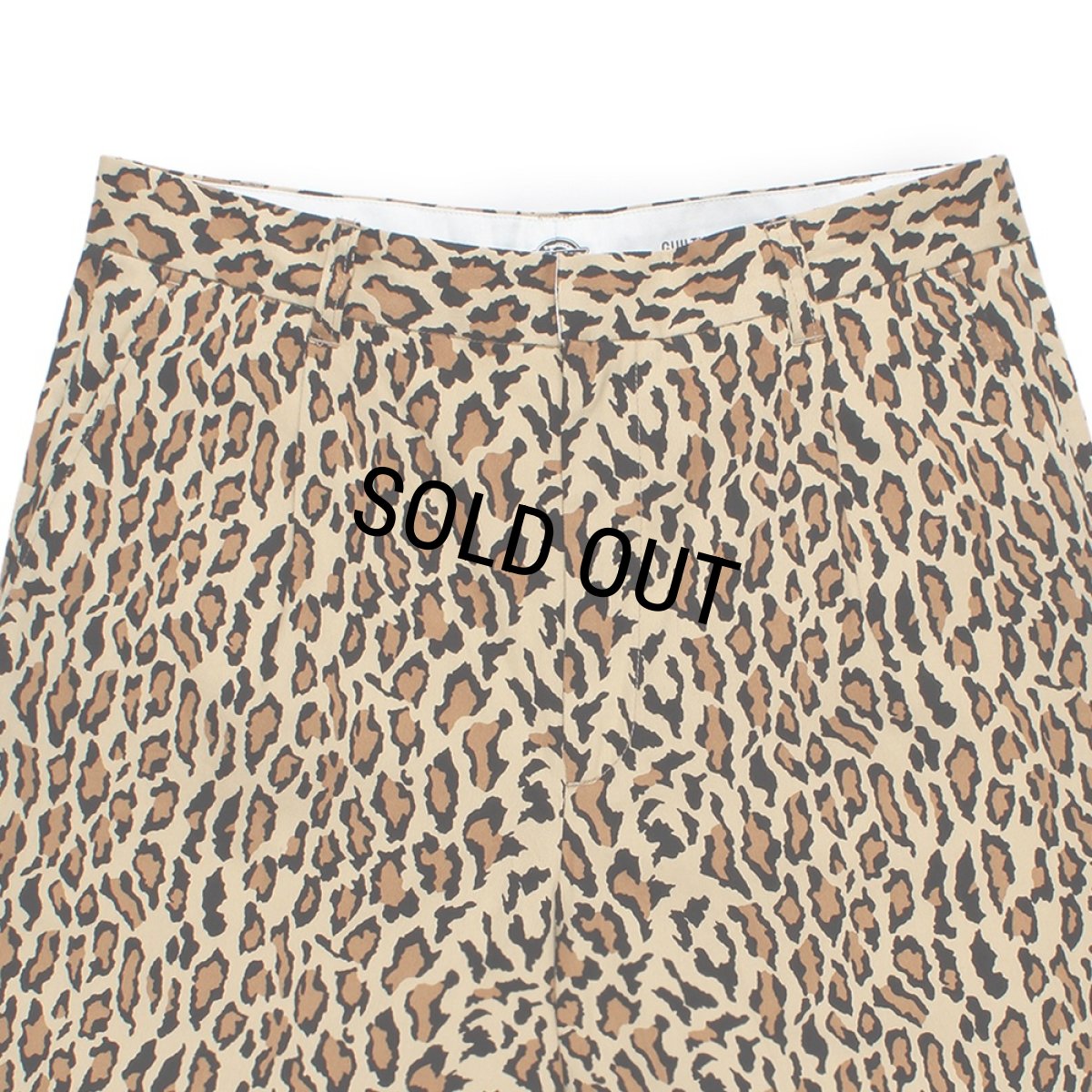 画像3: WACKO MARIA/DICKIES / LEOPARD PLEATED SHORT TROUSERS（BEIGE）［レオパードワンタックショートトラウザース-26春夏］ (3)