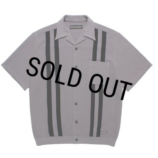 WACKO MARIA/KNIT OPEN COLLAR SHIRT（GRAY）［ニットオープンカラー