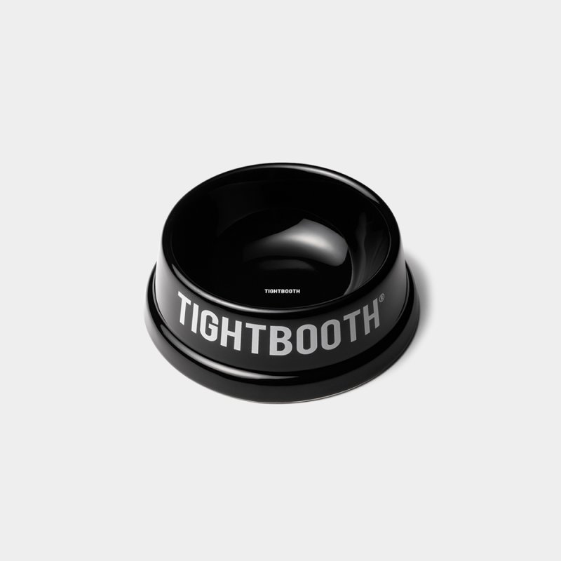 画像1: TIGHTBOOTH/POTTERY DOG BOWL（Black）［ポッタリードッグボウル-26春夏］