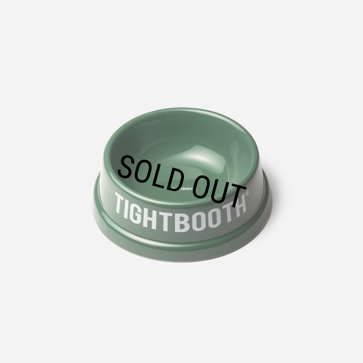 画像1: 【30%OFF】TIGHTBOOTH/POTTERY DOG BOWL（Green）［ポッタリードッグボウル-26春夏］ (1)