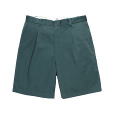 画像2: WACKO MARIA/DICKIES / PLEATED SHORT TROUSERS（GREEN）［ワンタックショートトラウザース-26春夏］ (2)