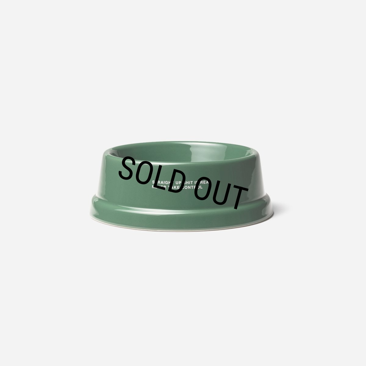画像3: 【30%OFF】TIGHTBOOTH/POTTERY DOG BOWL（Green）［ポッタリードッグボウル-26春夏］ (3)
