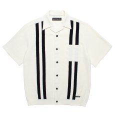 画像1: WACKO MARIA/KNIT OPEN COLLAR SHIRT（WHITE）［ニットオープンカラーシャツ-26春夏］ (1)