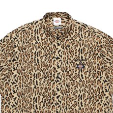 画像2: WACKO MARIA/DICKIES / LEOPARD WORK SHIRT（BEIGE）［レオパードワークシャツ-26春夏］ (2)