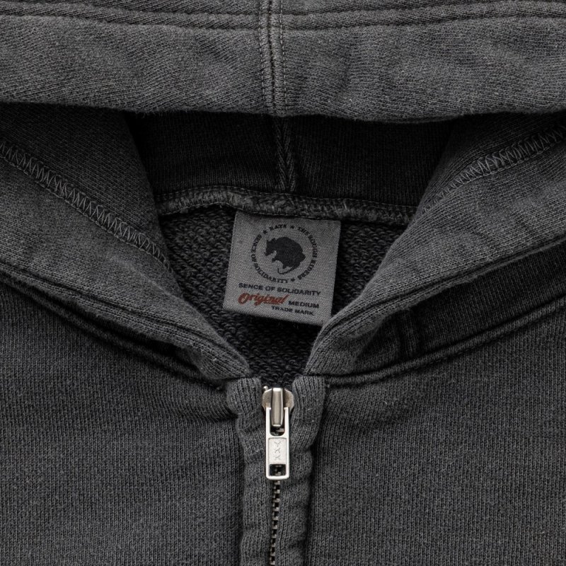 画像3: RATS/PIGMENT DYED ZIP HOODIE（BLACK）［ピグメントジップフーディー-26春夏］