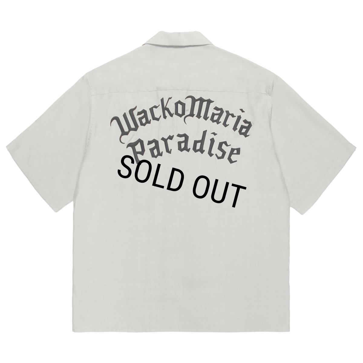画像1: WACKO MARIA/50'S OPEN COLLAR SHIRT（LIGHT GRAY）［50'Sオープンカラーシャツ-26春夏］ (1)