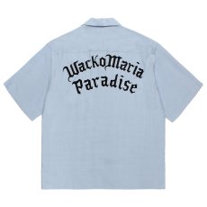 画像1: WACKO MARIA/50'S OPEN COLLAR SHIRT（LIGHT BLUE）［50'Sオープンカラーシャツ-26春夏］ (1)