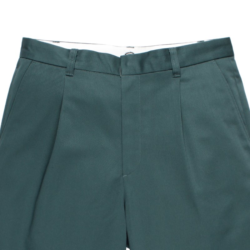 WACKO MARIA/DICKIES / PLEATED SHORT TROUSERS（GREEN）［ワンタック
