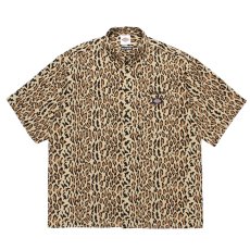 画像1: WACKO MARIA/DICKIES / LEOPARD WORK SHIRT（BEIGE）［レオパードワークシャツ-26春夏］ (1)
