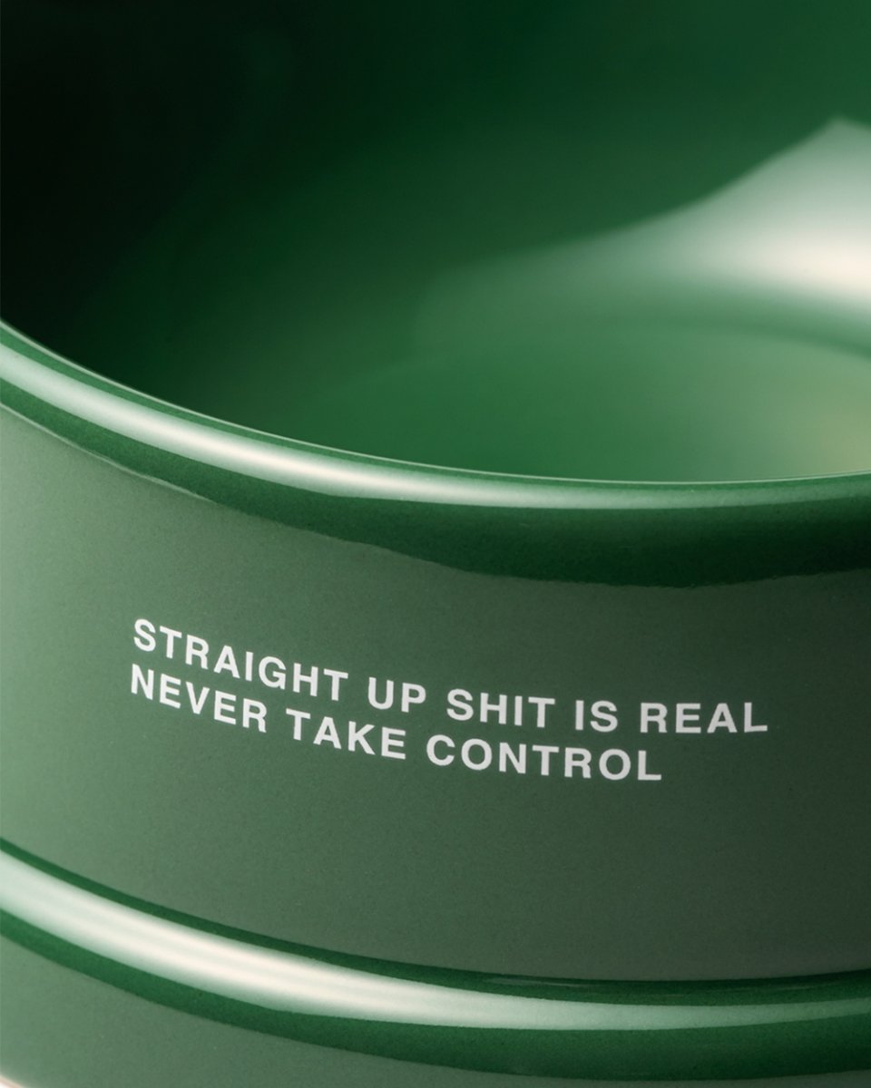 画像6: TIGHTBOOTH/POTTERY DOG BOWL（Green）［ポッタリードッグボウル-26春夏］ (6)