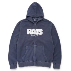 画像1: RATS/PIGMENT DYED ZIP HOODIE（NAVY）［ピグメントジップフーディー-26春夏］ (1)