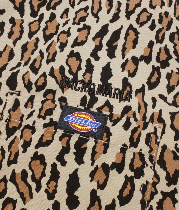 WACKO MARIA/DICKIES / LEOPARD WORK SHIRT（BEIGE）［レオパード