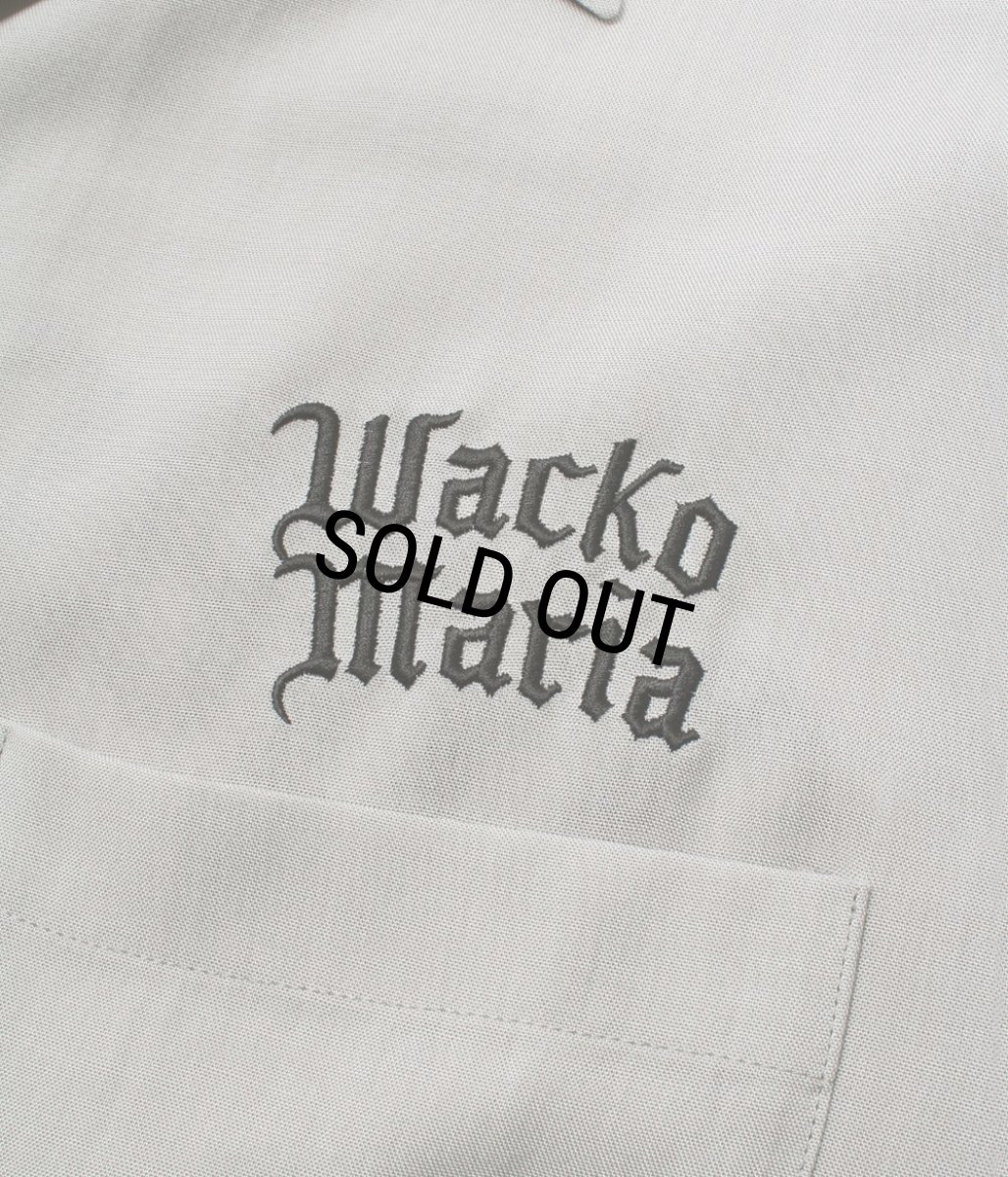 画像3: WACKO MARIA/50'S OPEN COLLAR SHIRT（LIGHT GRAY）［50'Sオープンカラーシャツ-26春夏］ (3)