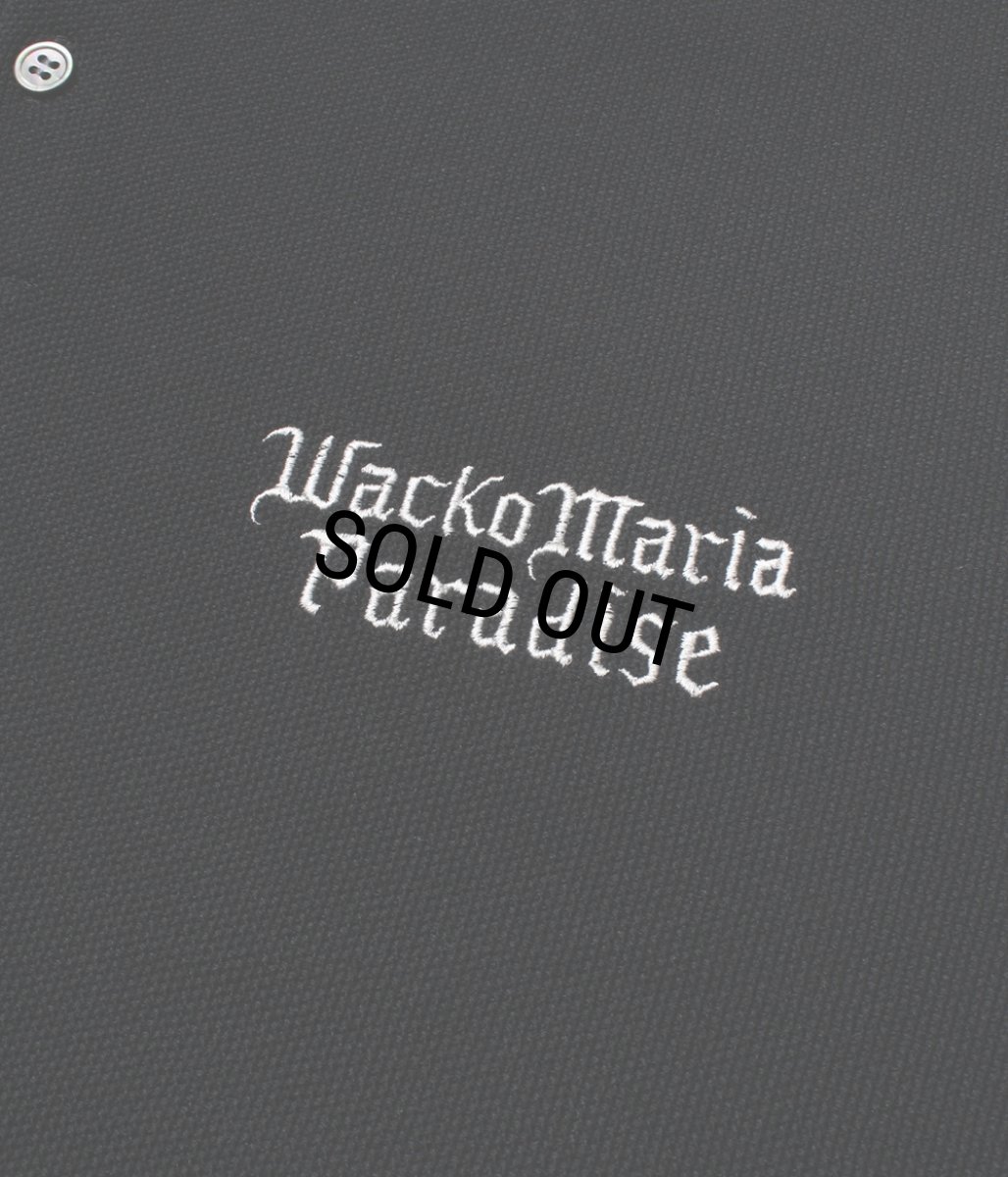 画像3: WACKO MARIA/KNIT POLO SHIRT（BLACK）［ニットポロシャツ-26春夏］ (3)