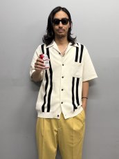 画像3: WACKO MARIA/KNIT OPEN COLLAR SHIRT（WHITE）［ニットオープンカラーシャツ-26春夏］ (3)