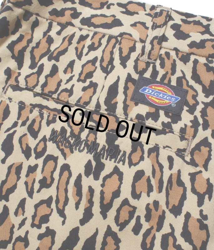 WACKO MARIA/DICKIES / LEOPARD PLEATED SHORT TROUSERS（BEIGE