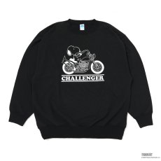 画像1: CHALLENGER/SNOOPY C/N SWEAT（BLACK）［スヌーピークルーネックスウェット-26春夏］ (1)