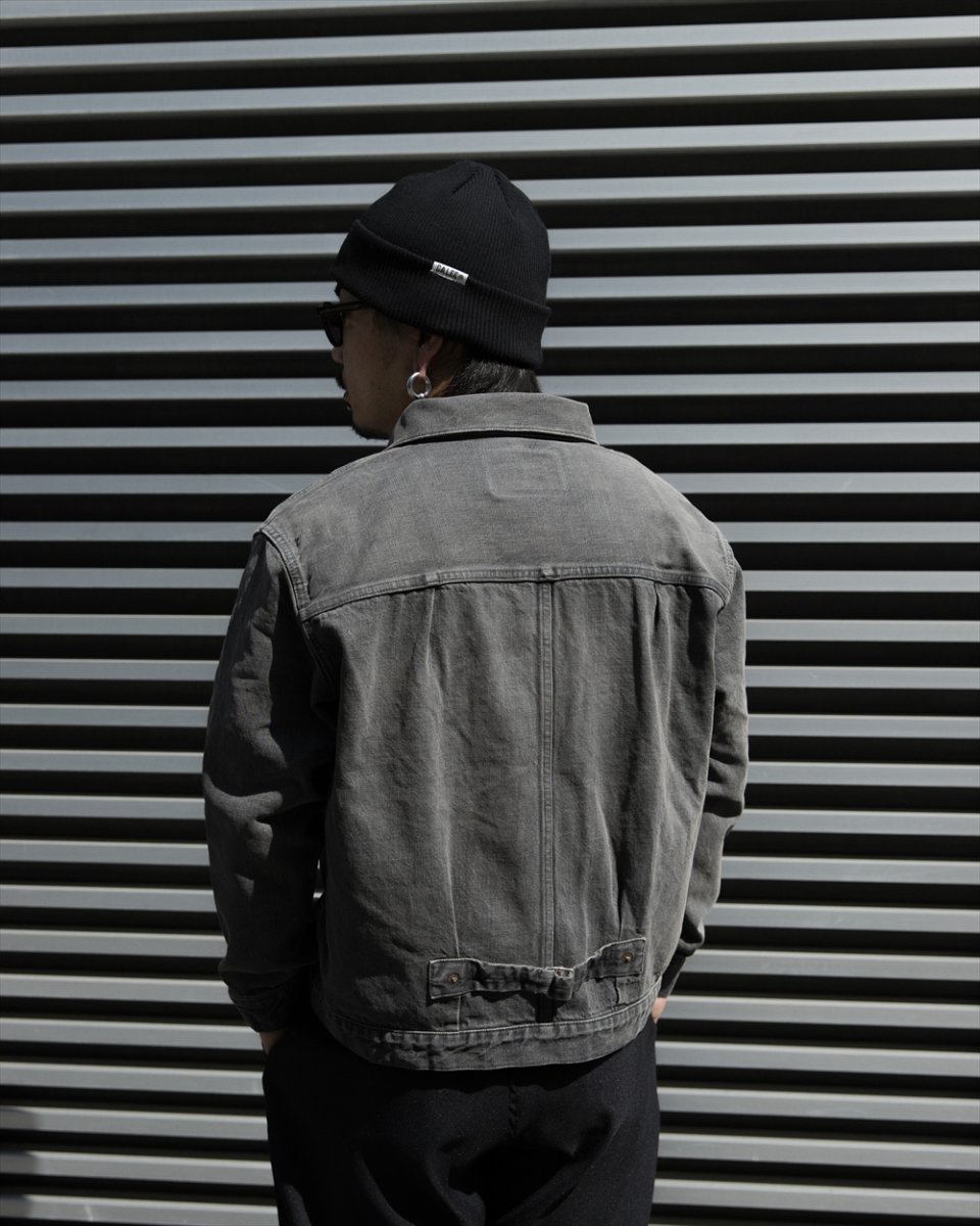 画像11: CALEE/1st TYPE DENIM JACKET（USED BLACK）［ファーストタイプデニムJKT-26春夏］ (11)
