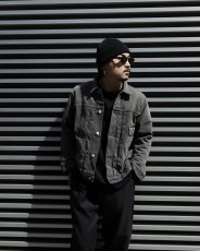 画像10: CALEE/1st TYPE DENIM JACKET（USED BLACK）［ファーストタイプデニムJKT-26春夏］ (10)