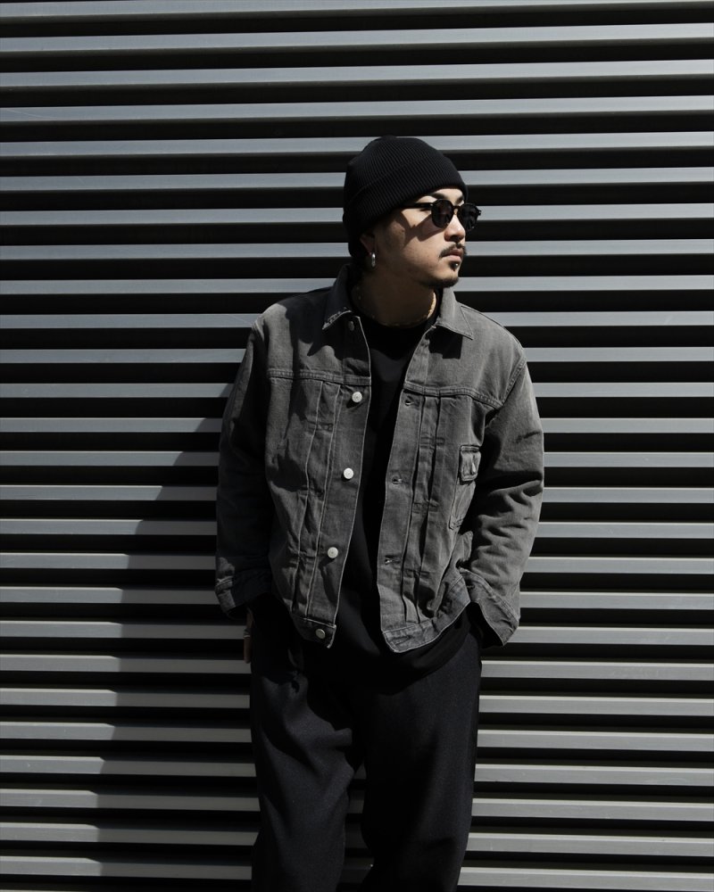 画像3: CALEE/1st TYPE DENIM JACKET（USED BLACK）［ファーストタイプデニムJKT-26春夏］