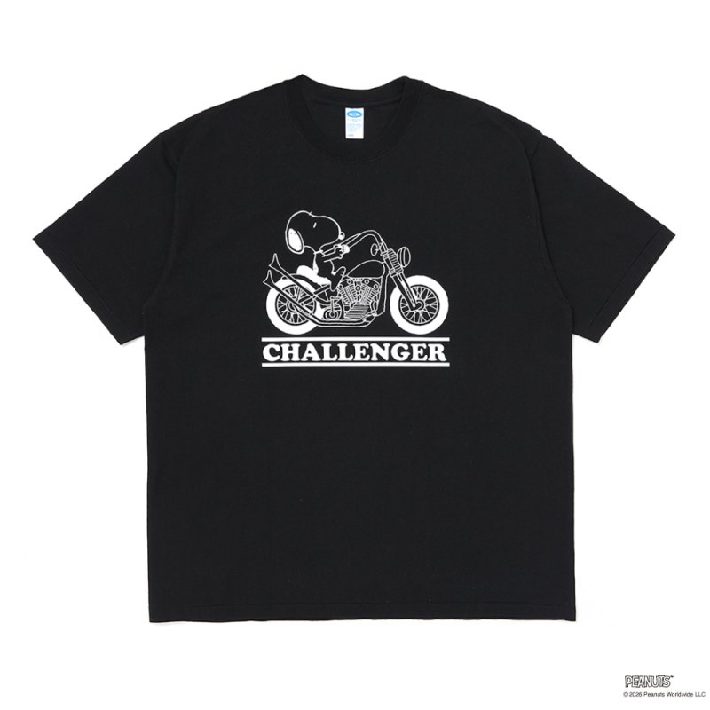 画像1: CHALLENGER/SNOOPY TEE（BLACK）［スヌーピーT-26春夏］