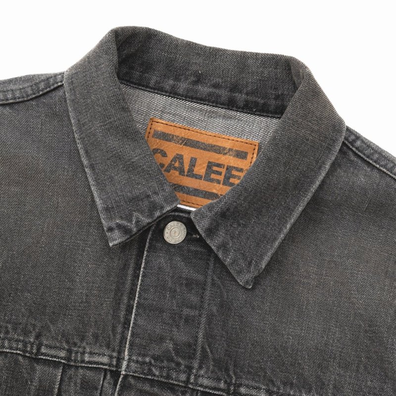 CALEE/1st TYPE DENIM JACKET（USED BLACK）［ファーストタイプデニム