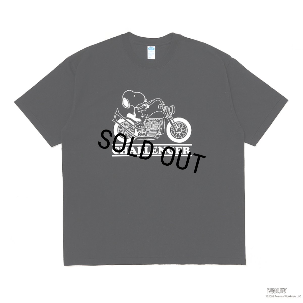 画像1: CHALLENGER/SNOOPY TEE（BLACK）［スヌーピーT-26春夏］ (1)