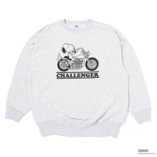 画像1: CHALLENGER/SNOOPY C/N SWEAT（GRAY）［スヌーピークルーネックスウェット-26春夏］ (1)