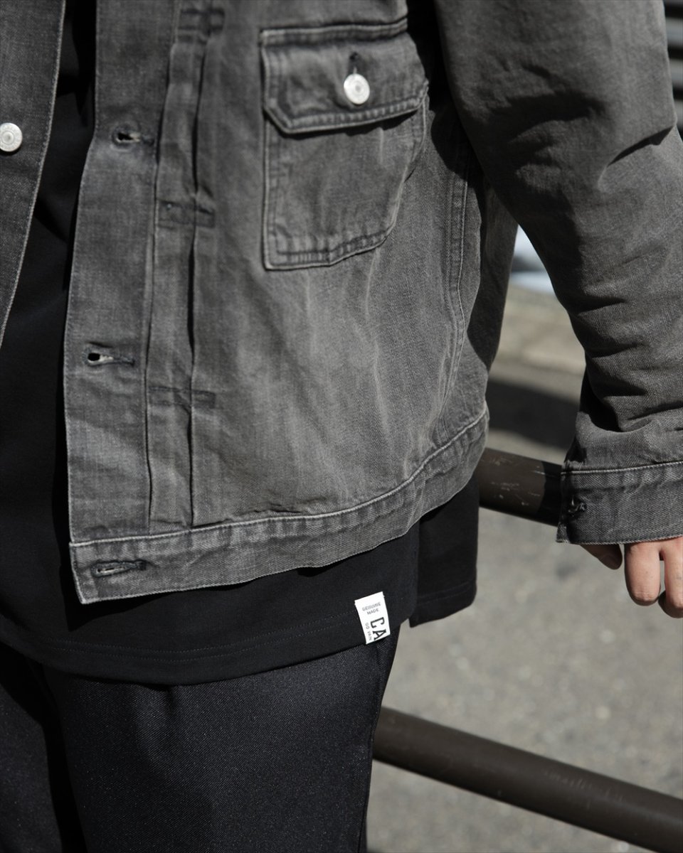 画像12: CALEE/1st TYPE DENIM JACKET（USED BLACK）［ファーストタイプデニムJKT-26春夏］ (12)