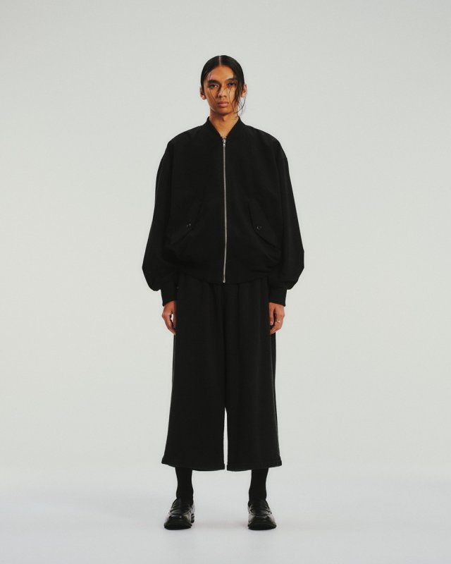 COOTIE PRODUCTIONS/Venice Sweat Shin Cut Wide Easy Pants（Black