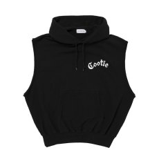 画像2: COOTIE PRODUCTIONS/Venice Sweat Cut-Off Sleeve Hoodie（Black）［スウェットカットオフフーディー-26春夏］ (2)