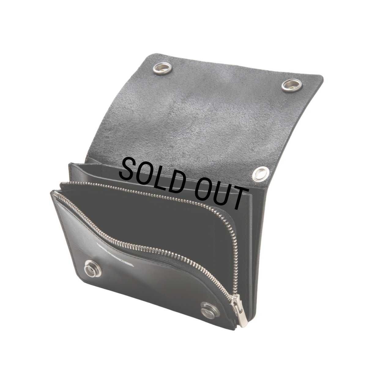 画像4: COOTIE PRODUCTIONS/Leather Trucker Wallet（Black）［レザートラッカーウォレット-26春夏］ (4)