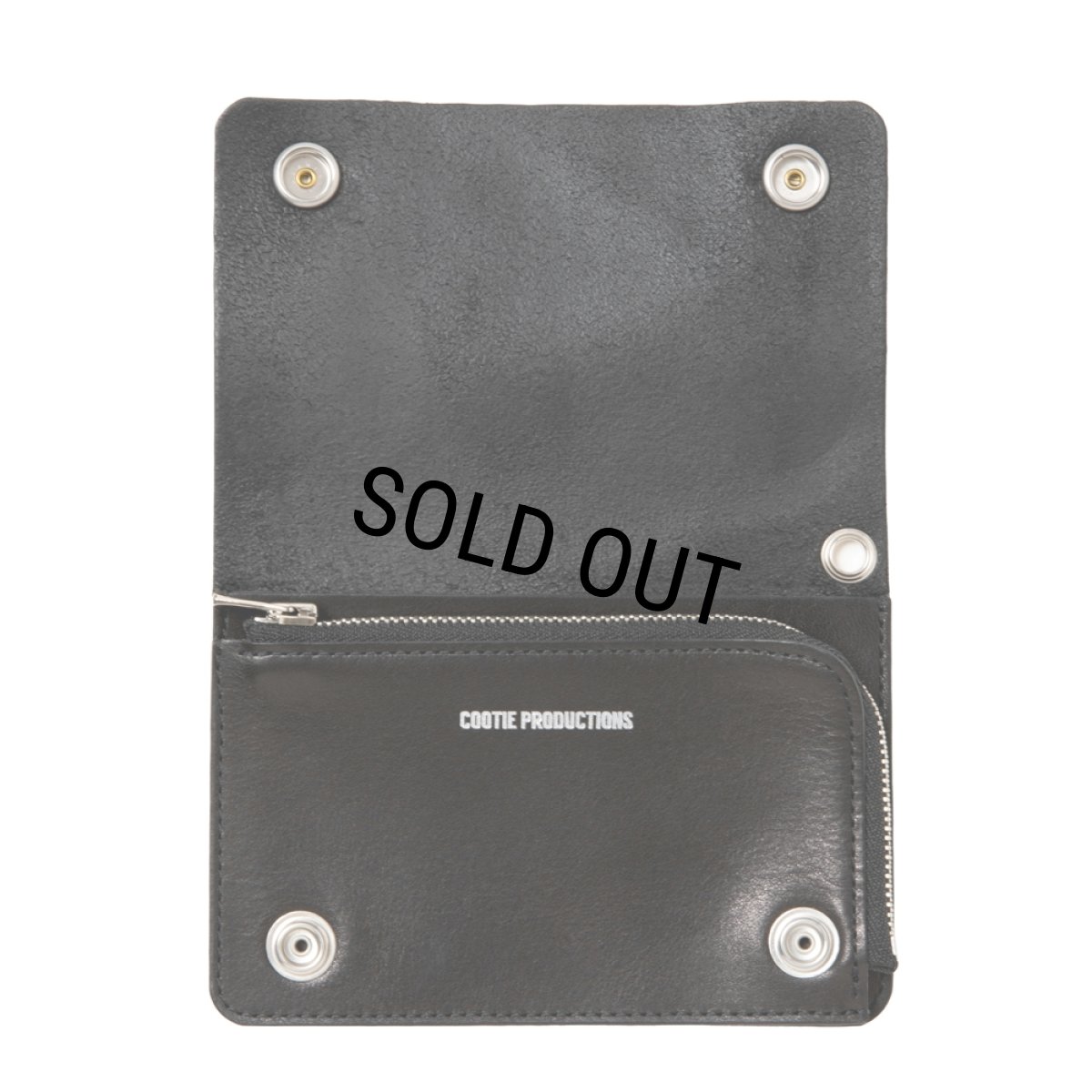 画像5: COOTIE PRODUCTIONS/Leather Trucker Wallet（Black）［レザートラッカーウォレット-26春夏］ (5)