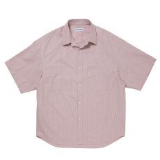 画像1: COOTIE PRODUCTIONS/Stripe Broad S/S Shirt（Pink）［ストライプブロードシャツ-26春夏］ (1)