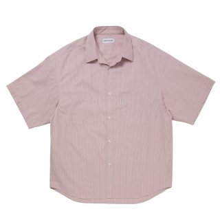 COOTIE　ストライプシャツ COOTIE PRODUCTIONS/Stripe Broad S/S Shirt（Pink）［ストライプ