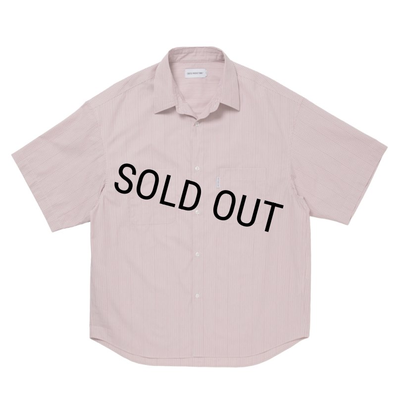 COOTIE PRODUCTIONS/Stripe Broad S/S Shirt（Pink）［ストライプ
