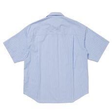 画像2: COOTIE PRODUCTIONS/Stripe Broad S/S Shirt（Saxe）［ストライプブロードシャツ-26春夏］ (2)